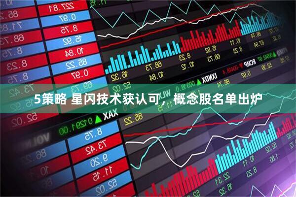 5策略 星闪技术获认可，概念股名单出炉
