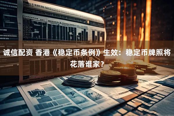 诚信配资 香港《稳定币条例》生效：稳定币牌照将花落谁家？