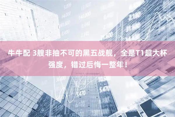 牛牛配 3艘非抽不可的黑五战舰，全是T1超大杯强度，错过后悔一整年！