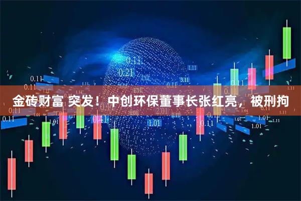 金砖财富 突发！中创环保董事长张红亮，被刑拘